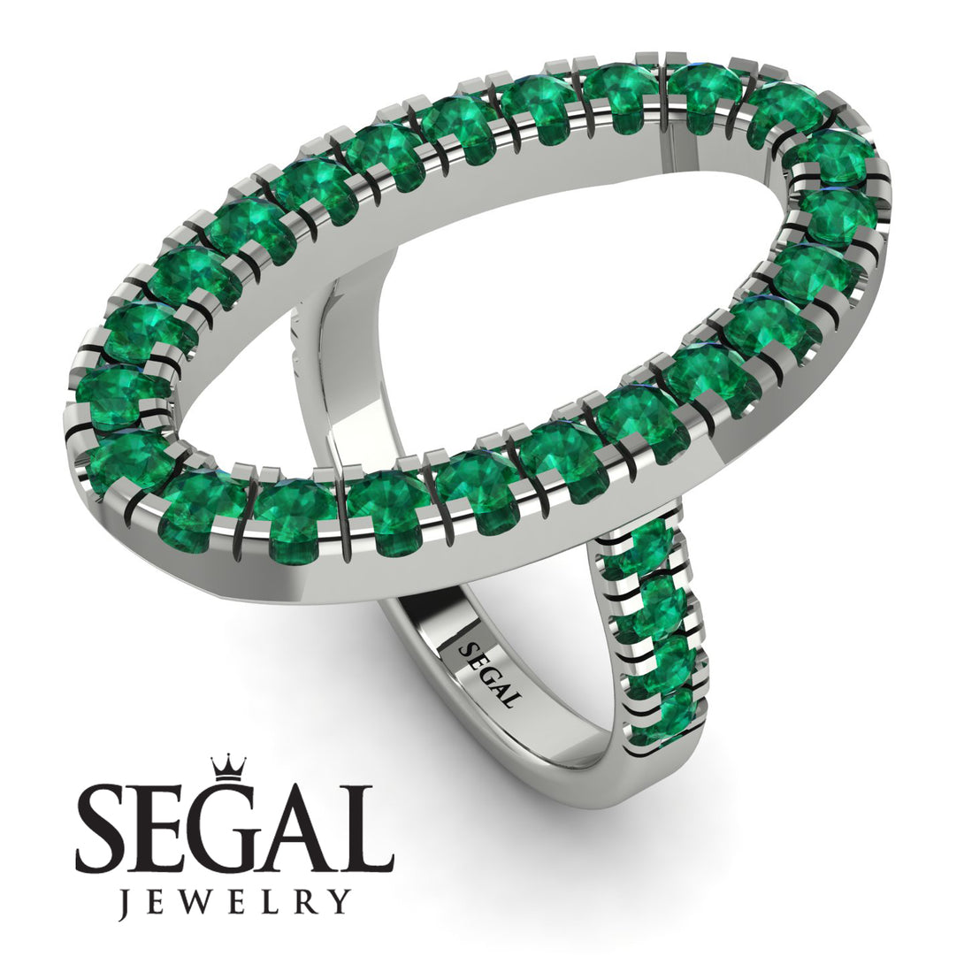 Oval Emerald Ring - Aubree No. 6