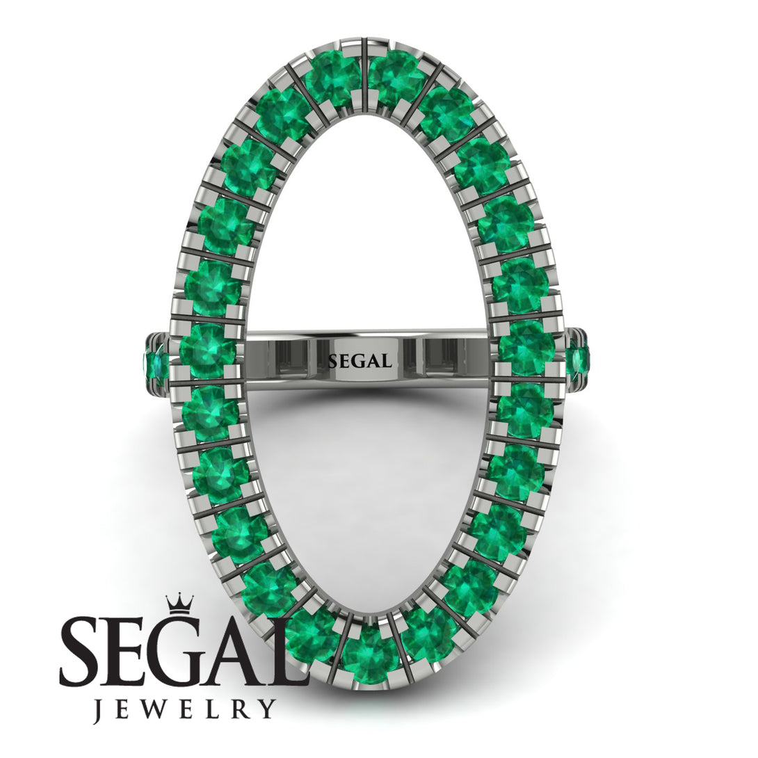 Oval Emerald Ring - Aubree No. 6