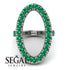 Oval Emerald Ring - Aubree No. 6 image 13