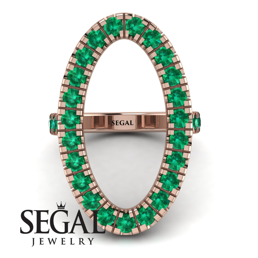 Oval Emerald Ring - Aubree No. 5