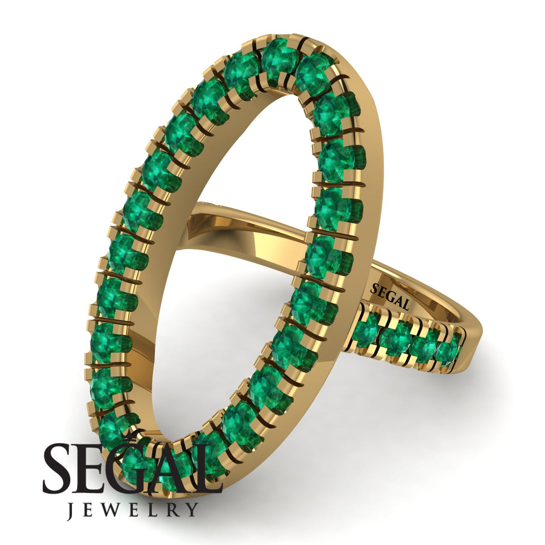 Oval Emerald Ring - Aubree No. 4