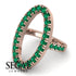 Oval Emerald Ring - Aubree No. 5