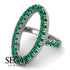 Oval Emerald Ring - Aubree No. 6