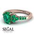 Oval Glamorous Emerald Engagement Ring - Mariah No. 20 image 10