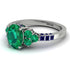Oval Glamorous Emerald Engagement Ring - Mariah No. 66 image 1