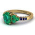 Oval Glamorous Emerald Engagement Ring - Mariah No. 64 image 1