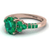 Oval Glamorous Emerald Engagement Ring - Mariah No. 20 image 1