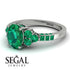 Oval Glamorous Emerald Engagement Ring - Mariah No. 21