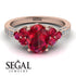 Oval Glamorous Ruby Engagement Ring - Mariah No. 11 image 3