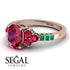 Oval Glamorous Ruby Engagement Ring - Mariah No. 26 image 10