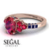Oval Glamorous Ruby Engagement Ring - Mariah No. 71 image 10
