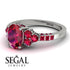 Oval Glamorous Ruby Engagement Ring - Mariah No. 57 image 10