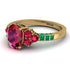 Oval Glamorous Ruby Engagement Ring - Mariah No. 25