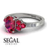 Oval Glamorous Ruby Engagement Ring - Mariah No. 12 image 10
