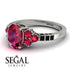 Oval Glamorous Ruby Engagement Ring - Mariah No. 42 image 10