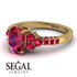 Oval Glamorous Ruby Engagement Ring - Mariah No. 55 image 10