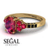 Oval Glamorous Ruby Engagement Ring - Mariah No. 40 image 10