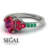 Oval Glamorous Ruby Engagement Ring - Mariah No. 27 image 10