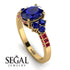 Oval Glamorous Sapphire Engagement Ring - Mariah No. 58 image 2