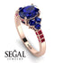 Oval Glamorous Sapphire Engagement Ring - Mariah No. 59 image 2