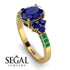 Oval Glamorous Sapphire Engagement Ring - Mariah No. 28