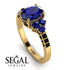 Oval Glamorous Sapphire Engagement Ring - Mariah No. 43 image 2
