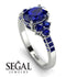 Oval Glamorous Sapphire Engagement Ring - Mariah No. 75