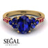 Oval Glamorous Sapphire Engagement Ring - Mariah No. 58