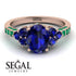 Oval Glamorous Sapphire Engagement Ring - Mariah No. 29 image 3