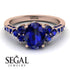 Oval Glamorous Sapphire Engagement Ring - Mariah No. 74