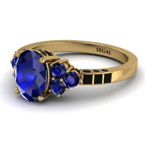 Oval Glamorous Sapphire Engagement Ring - Mariah No. 43 image 1