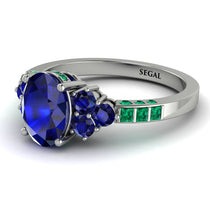 Oval Glamorous Sapphire Engagement Ring - Mariah No. 30 image 1