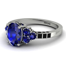 Oval Glamorous Sapphire Engagement Ring - Mariah No. 45 image 1