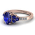 Oval Glamorous Sapphire Engagement Ring - Mariah No. 14 image 1