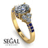 Oval Glamorous Diamond Engagement Ring - Mariah No. 61 image 2