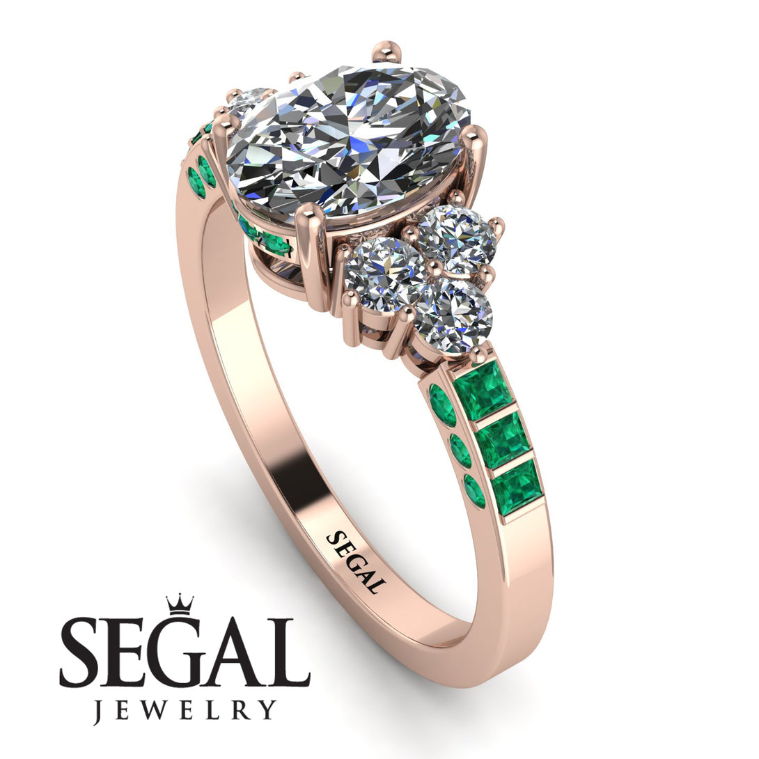 Oval Glamorous Diamond Engagement Ring - Mariah No. 17