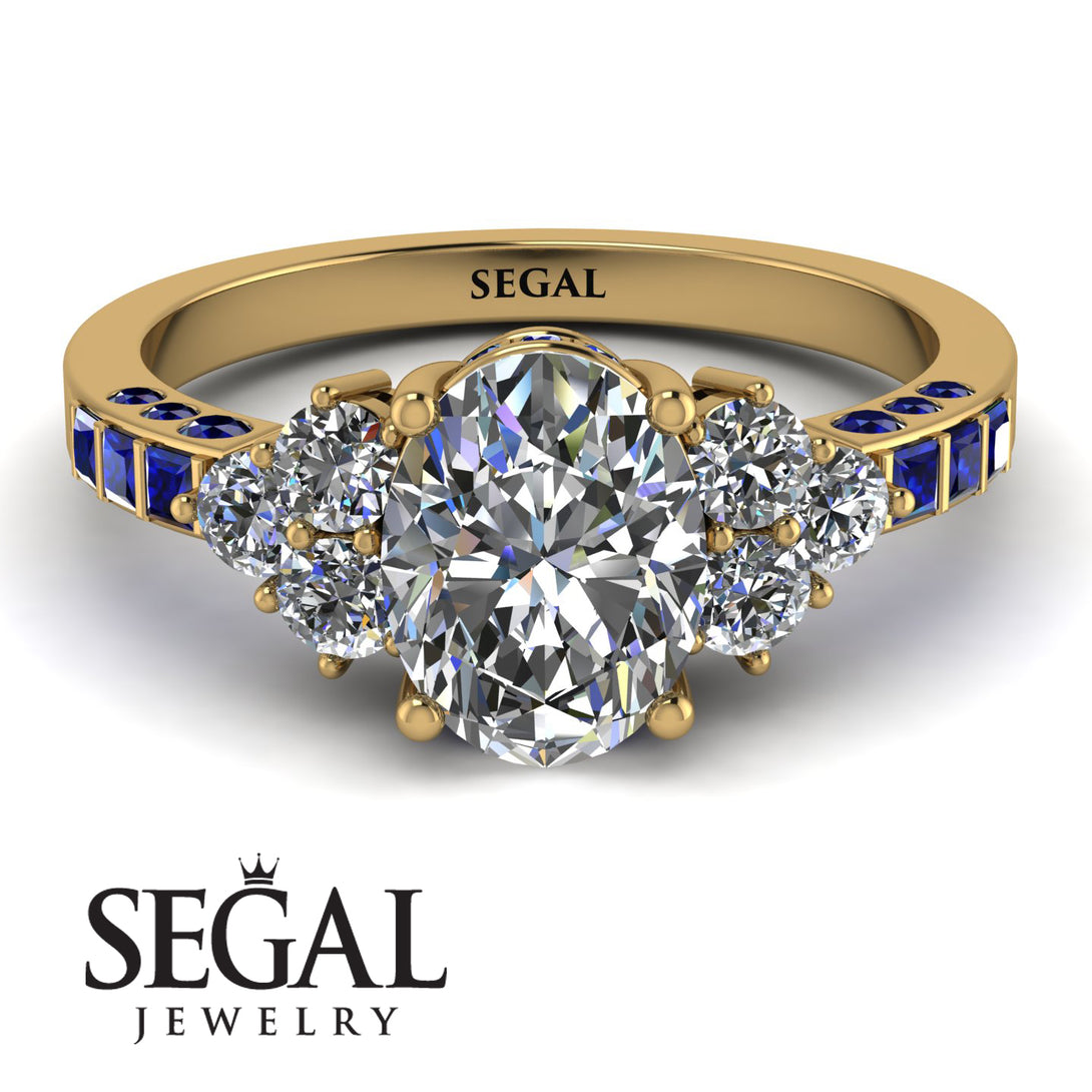 Oval Glamorous Diamond Engagement Ring - Mariah No. 61