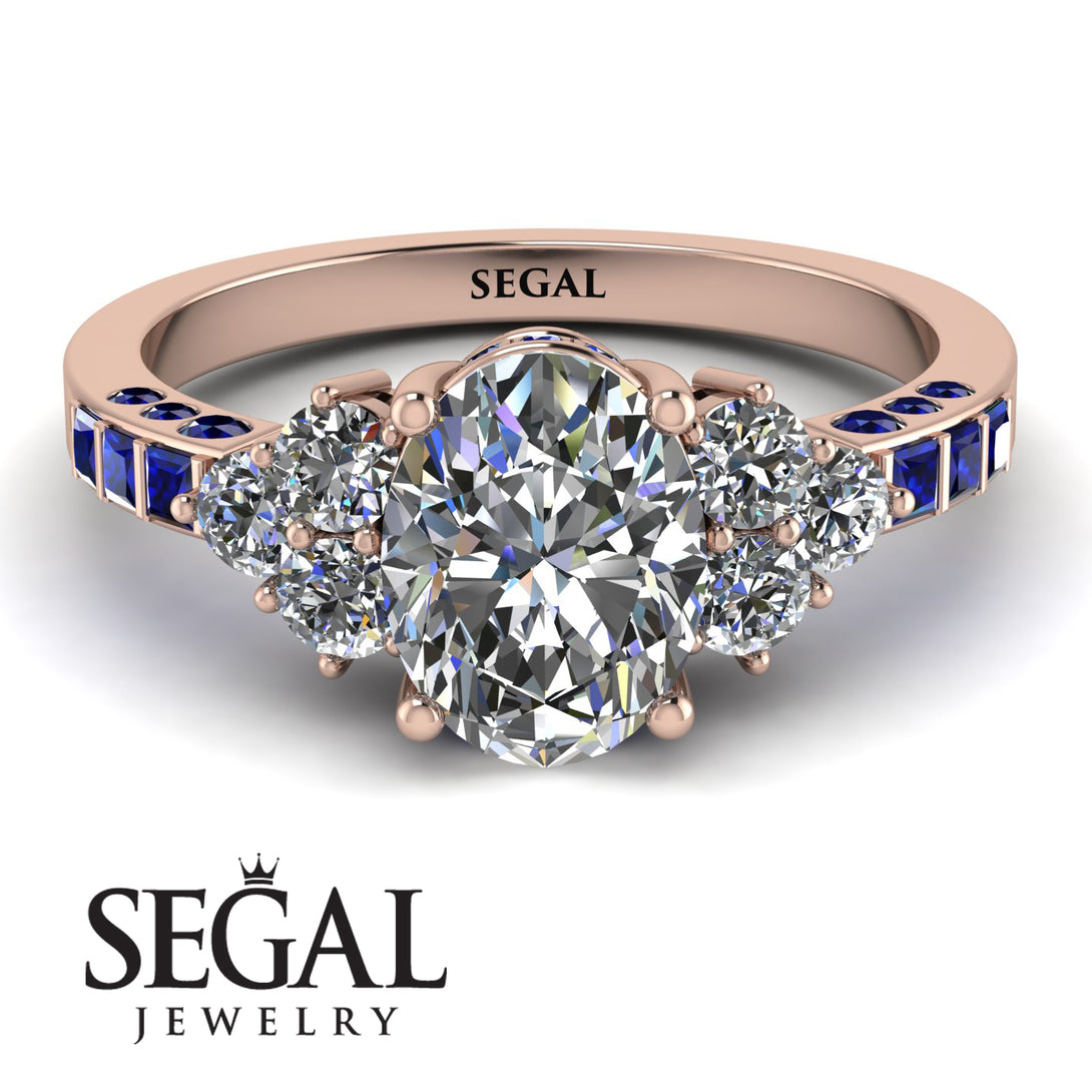 Oval Glamorous Diamond Engagement Ring - Mariah No. 62