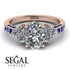 Oval Glamorous Diamond Engagement Ring - Mariah No. 62 image 3