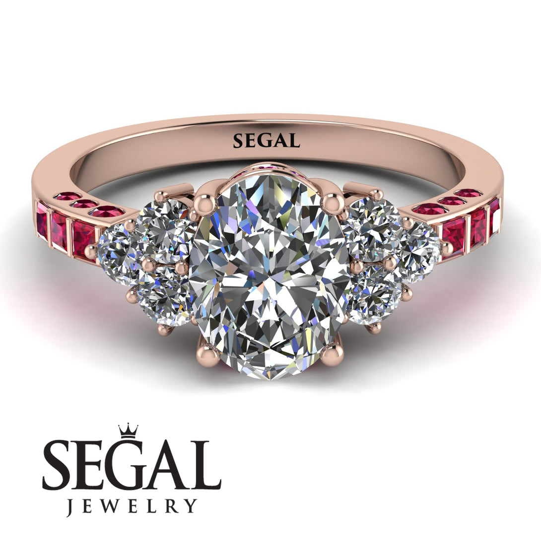 Oval Glamorous Diamond Engagement Ring - Mariah No. 47