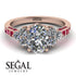 Oval Glamorous Diamond Engagement Ring - Mariah No. 47 image 3