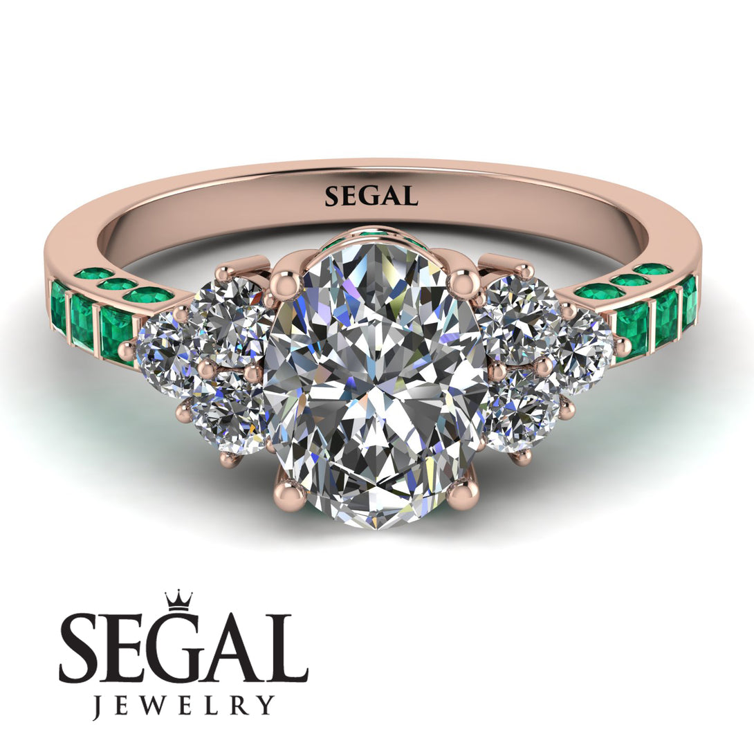Oval Glamorous Diamond Engagement Ring - Mariah No. 17
