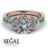 Oval Glamorous Diamond Engagement Ring - Mariah No. 17 image 3