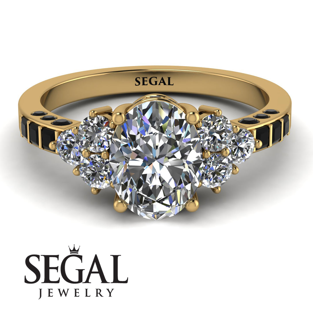 Oval Glamorous Diamond Engagement Ring - Mariah No. 31