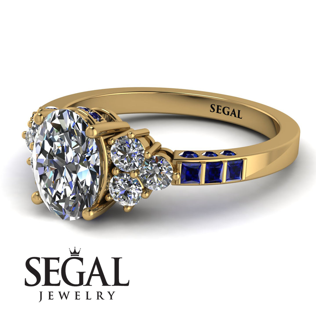 Oval Glamorous Diamond Engagement Ring - Mariah No. 61