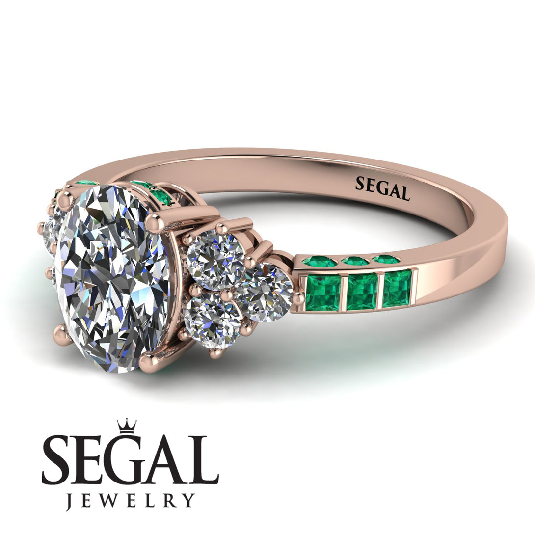 Oval Glamorous Diamond Engagement Ring - Mariah No. 17