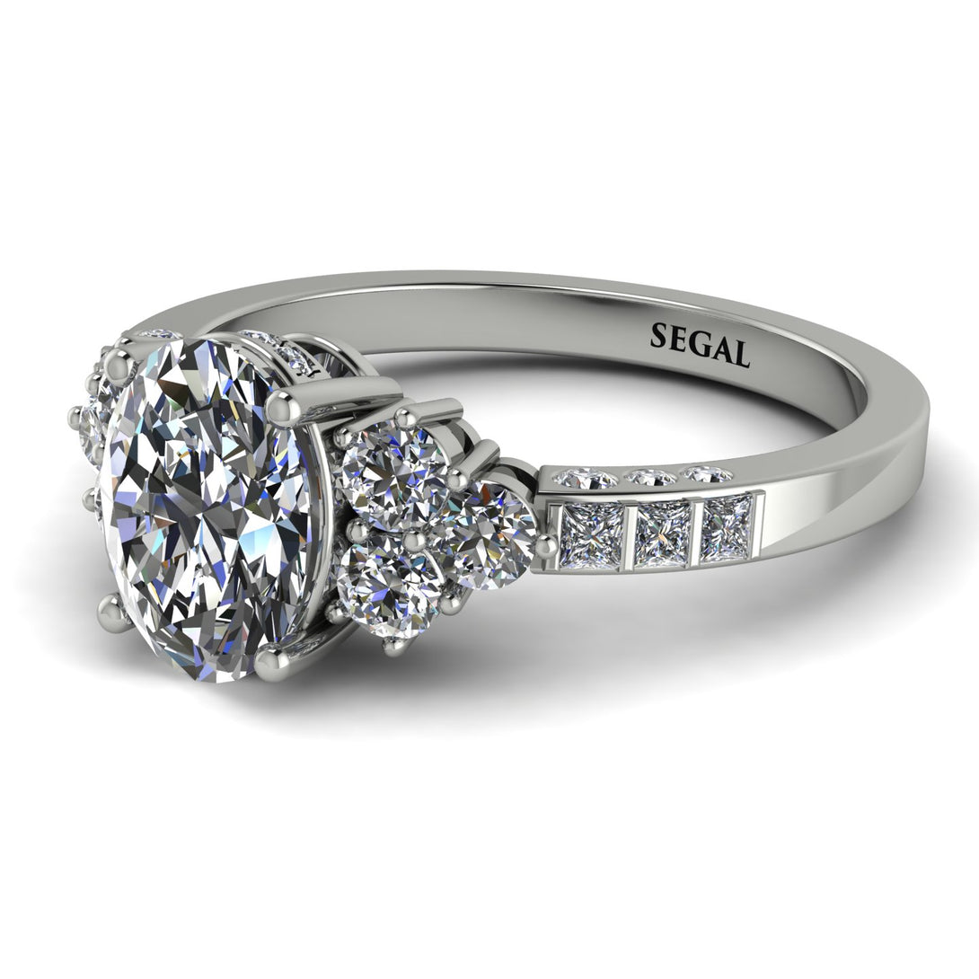 Oval Glamorous Diamond Engagement Ring - Mariah No. 3