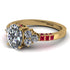 Oval Glamorous Diamond Engagement Ring - Mariah No. 46
