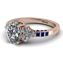 Oval Glamorous Diamond Engagement Ring - Mariah No. 62 image 1