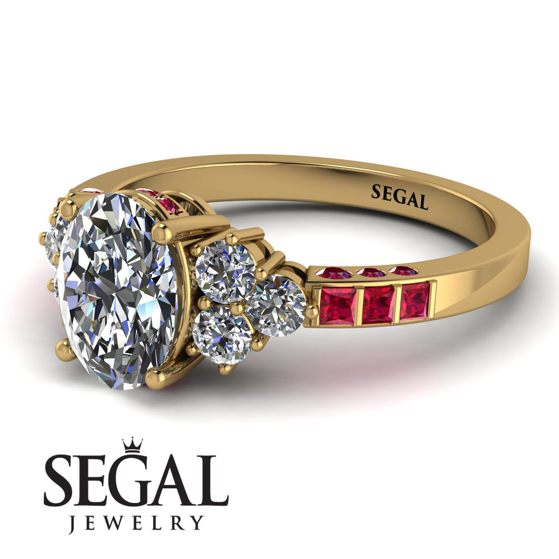 Oval Glamorous Diamond Engagement Ring - Mariah No. 46